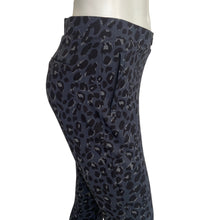 Load image into Gallery viewer, Betabrand | Women&#39;s Blue and Black Leopard Print Cropped Dress Pant | Size: L

