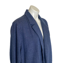 Load image into Gallery viewer, J. Jill | Women&#39;s Blue Denim Like Knit Blazer Jacket with Roll Up Sleeves | Size: 2X
