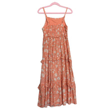 Load image into Gallery viewer, Cat &amp; Jack | Girl&#39;s Salmon Floral Print Tiered Maxi Dress | Size: 6Y
