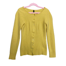 Load image into Gallery viewer, United Colors of Benetton | Girls Bright Yellow Fuzzy Cardigan Sweater | Size: MY
