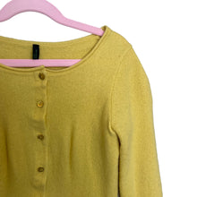 Load image into Gallery viewer, United Colors of Benetton | Girls Bright Yellow Fuzzy Cardigan Sweater | Size: MY
