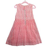 Load image into Gallery viewer, Crewcuts | Girl&#39;s Pink and White Heart Flare Dress | Size: 7Y
