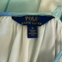 Load image into Gallery viewer, Polo Ralph Lauren | Girls Green/Blue Ombre Cold Shoulder Dress | Size: 10Y
