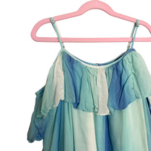 Load image into Gallery viewer, Polo Ralph Lauren | Girls Green/Blue Ombre Cold Shoulder Dress | Size: 10Y
