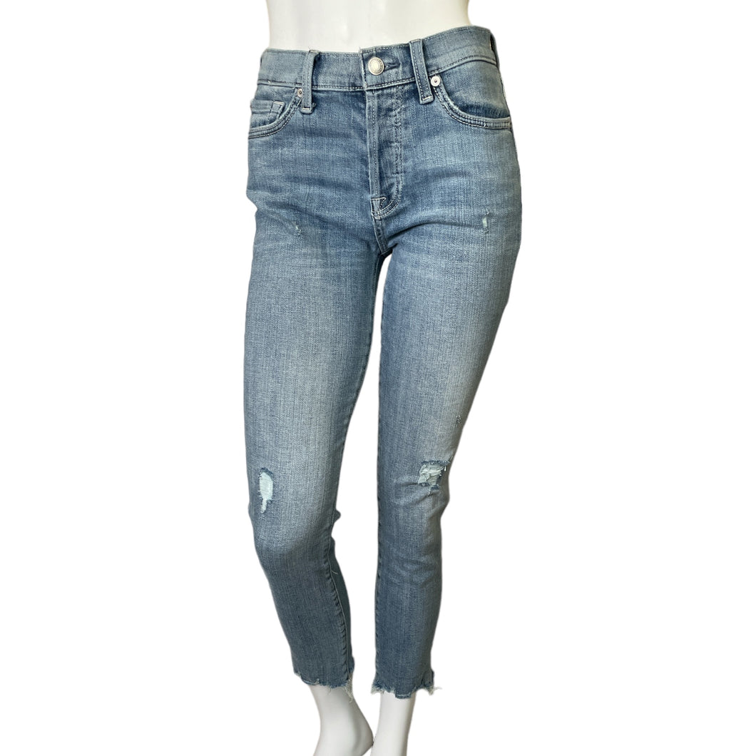 7 For All Mankind | Women's Broken Twill Josefina in Agave | Size: 25