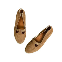 Load image into Gallery viewer, Frye | Women&#39;s Light Brown Melanie T-Strap Slip On Leather Shoes | Size: 8
