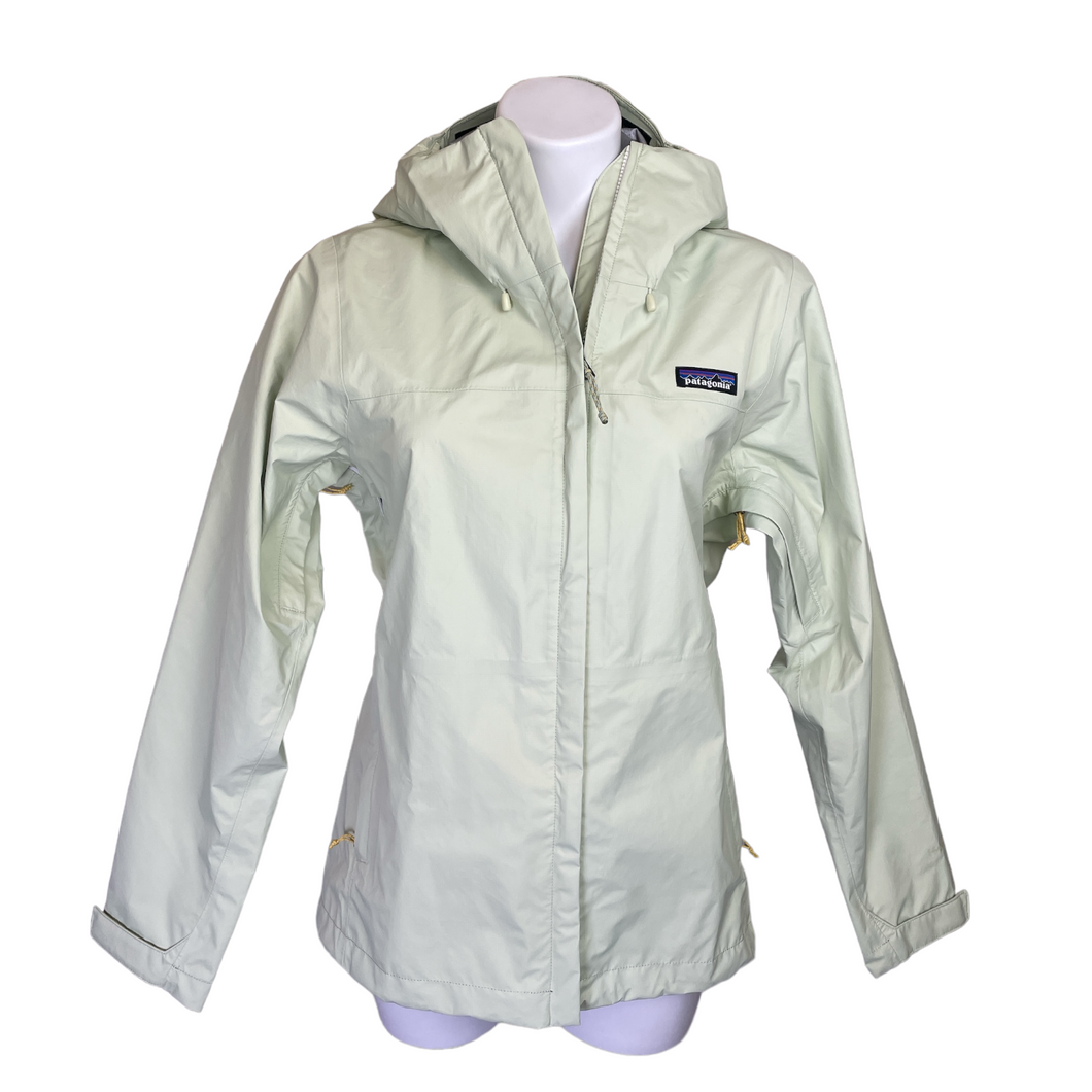 Patagonia | Women's Light Friend Green Torrent Shell 3L Rain Jacket with Tags | Size: S