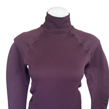 Load image into Gallery viewer, Athleta | Women&#39;s Burgundy Red Ribbed Long Sleeve Turtleneck | Size: XS
