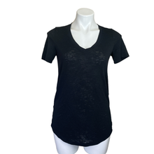 Load image into Gallery viewer, Athleta | Women&#39;s Black V Neck Short Sleeve Top | Size: XS
