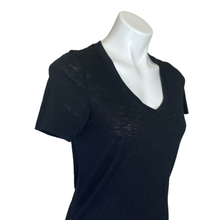 Load image into Gallery viewer, Athleta | Women&#39;s Black V Neck Short Sleeve Top | Size: XS
