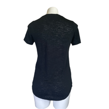Load image into Gallery viewer, Athleta | Women&#39;s Black V Neck Short Sleeve Top | Size: XS
