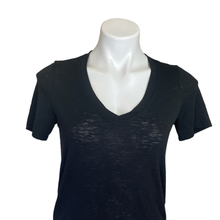 Load image into Gallery viewer, Athleta | Women&#39;s Black V Neck Short Sleeve Top | Size: XS
