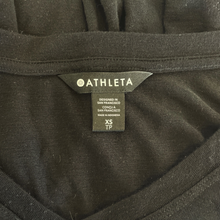 Load image into Gallery viewer, Athleta | Women&#39;s Black V Neck Short Sleeve Top | Size: XS
