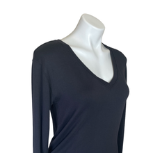 Load image into Gallery viewer, Athleta | Women&#39;s Black V Neck Long Sleeve Pullover Top | Size: XS
