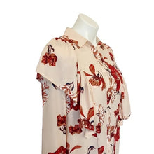 Load image into Gallery viewer, Leith | Womens Pink &amp; Red Floral Print Long Sleeved Button Down Blouse | Size: S
