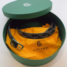 Load image into Gallery viewer, Goyard Skinny Belt – Black and Brown – Size 80 (XS/S) – 2019 – With Box and Dust Cover
