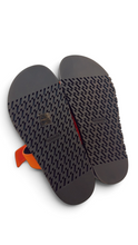 Load image into Gallery viewer, Hermès Chypre Sandals – Red &amp; Orange – Size 37.5 – New in Box

