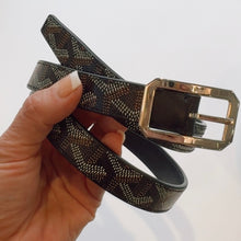 Load image into Gallery viewer, Goyard Skinny Belt – Black and Brown – Size 80 (XS/S) – 2019 – With Box and Dust Cover
