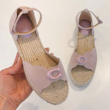 Load image into Gallery viewer, Coach Pink Platform Sandals Size 6.5 | Signature Summer Style | Savour Clothing
