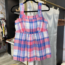 Load image into Gallery viewer, Joules | Women&#39;s Blue and Pink Plaid Tank Top | Size: 6
