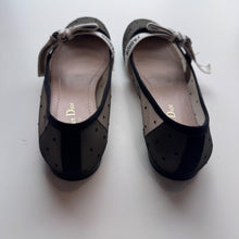 Load image into Gallery viewer, Christian Dior | Women's Miss J'Adior Ballet Flats Plumeti Mesh and Ribbon | Size: 37
