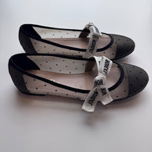 Load image into Gallery viewer, Christian Dior | Women's Miss J'Adior Ballet Flats Plumeti Mesh and Ribbon | Size: 37
