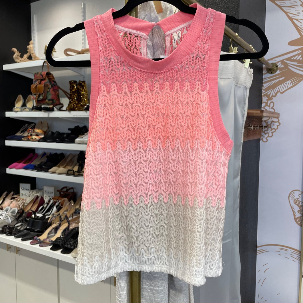 Anthropologie | Women's Pink Knit Sleeveless Top | Size: M