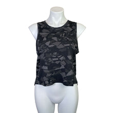 Load image into Gallery viewer, Lululemon | Womens Black and Gray Camo Print Define Crop Tank Top | Size: 6
