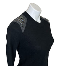 Load image into Gallery viewer, J. Crew | Womens Black Wool Jewel Shoulder Pullover Sweater | Size: XS
