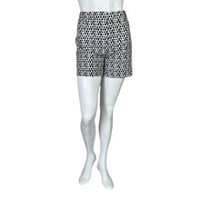 Load image into Gallery viewer, White House Black Market | Womens Black and White Print 5&quot; Shorts with Tags | Size: 10
