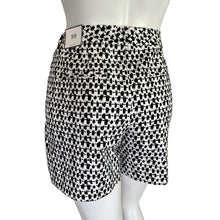Load image into Gallery viewer, White House Black Market | Womens Black and White Print 5&quot; Shorts with Tags | Size: 10
