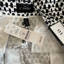 Load image into Gallery viewer, White House Black Market | Womens Black and White Print 5&quot; Shorts with Tags | Size: 10
