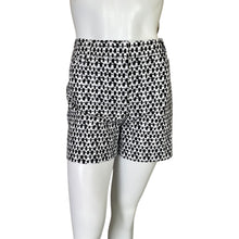 Load image into Gallery viewer, White House Black Market | Womens Black and White Print 5&quot; Shorts with Tags | Size: 10

