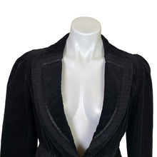 Load image into Gallery viewer, White House Black Market | Womens Black Corduroy Blazer Jacket | Size: 0
