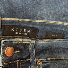 Load image into Gallery viewer, Risen | Women&#39;s Dark Wash Mid Rise Bermuda Shorts with Tags | Size: S
