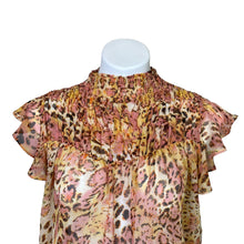 Load image into Gallery viewer, Bardot | Women&#39;s Pink Leopard Print Blouse | Size: 6
