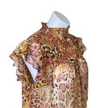 Load image into Gallery viewer, Bardot | Women&#39;s Pink Leopard Print Blouse | Size: 6
