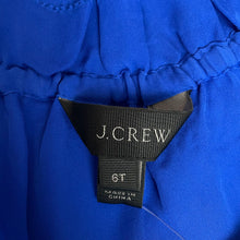 Load image into Gallery viewer, J. Crew | Women&#39;s Blue Silk Bell Sleeve Top | Size: 6
