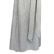 Load image into Gallery viewer, Shabby Apple | Women&#39;s Gray and Cream Stripe Tie Waist Maxi Skirt | Size: M
