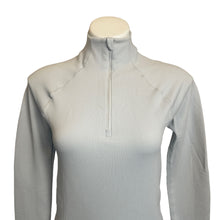 Load image into Gallery viewer, Athleta | Women&#39;s Light Gray Quarter Zip Long Sleeve Ribbed Top | Size: XS
