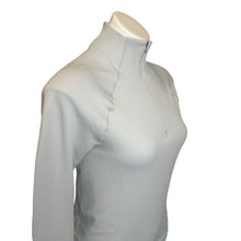 Load image into Gallery viewer, Athleta | Women&#39;s Light Gray Quarter Zip Long Sleeve Ribbed Top | Size: XS
