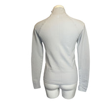 Load image into Gallery viewer, Athleta | Women&#39;s Light Gray Quarter Zip Long Sleeve Ribbed Top | Size: XS
