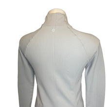 Load image into Gallery viewer, Athleta | Women&#39;s Light Gray Quarter Zip Long Sleeve Ribbed Top | Size: XS
