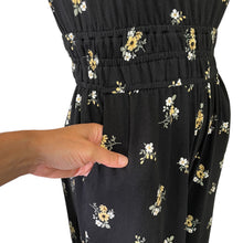 Load image into Gallery viewer, Hollister | Women&#39;s Black Floral Print Thin Strap Jumpsuit with Tags | Size: M
