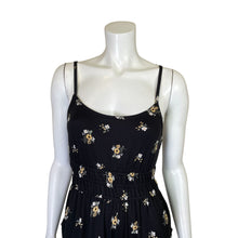 Load image into Gallery viewer, Hollister | Women&#39;s Black Floral Print Thin Strap Jumpsuit with Tags | Size: M
