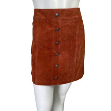 Load image into Gallery viewer, Gianni Bini | Women&#39;s Cinnamon Brown 100% Leather Darcey Skirt with Tags | Size: XL
