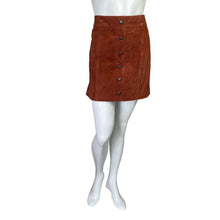 Load image into Gallery viewer, Gianni Bini | Women&#39;s Cinnamon Brown 100% Leather Darcey Skirt with Tags | Size: XL
