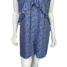 Load image into Gallery viewer, Chelsea &amp; Violet | Women&#39;s Blue Floral Print Romper with Tags | Size: XL
