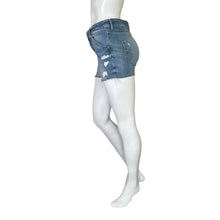 Load image into Gallery viewer, Zara | Women&#39;s Light Wash Distressed Cut Off Jean Shorts | Size: 2
