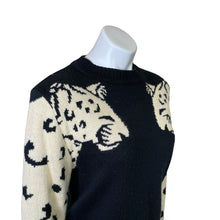 Load image into Gallery viewer, Angashion | Women&#39;s Black and Cream Dual Tiger Pullover Sweater | Size: S
